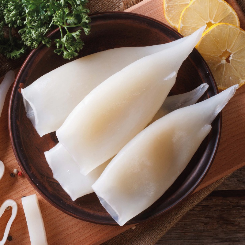 Frozen Squid Tubes Cleaned & Frozen Raw Squid Tube Meatigo